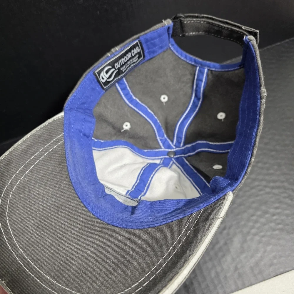 Ford Hat Cap Strap Back Faded Grey Blue Logo Patch Mens Baseball Cap‎